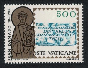 Vatican Pope St Damasus 500L 1984 MNH SC#750 SG#827