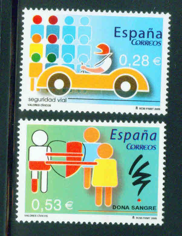 Spain Scott 3345-6 stamp set MNH** 2005