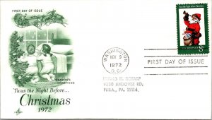 FDC 1972 SC #1444 Artcraft Cachet - Washington DC - Single - F78549