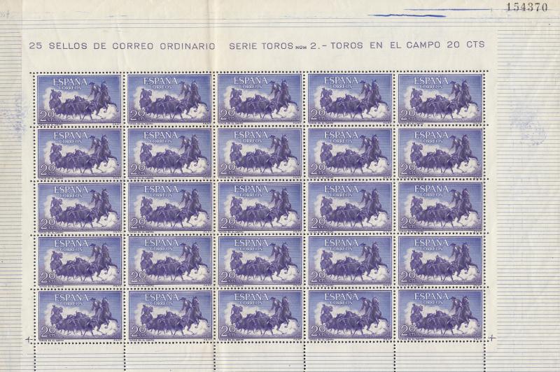 Spain - 1959 Corrida complete set - MNH - (345)