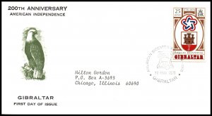 Gibraltar 329 Typed FDC