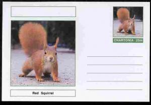 Chartonia (Fantasy) Animals - Red Squirrel postal station...