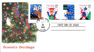 #2799-2802 Christmas Designs PNC Edken FDC