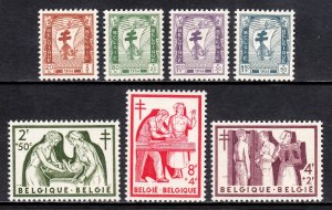 Belgium - Scott #B592-B598 - MNH - Fingerprint/rev. #B598 - SCV $37