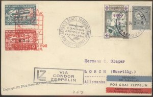 Paraguay 1934 Graf Zeppelin 5th SAF Mi388C  Germany  Cover 111101