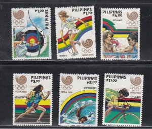 Philippines # 1955-1960, Seoul Sumer Olympics, Mint NH, 1/2 Cat.