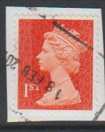 GB QE II Machin SG U2958a - 1st vermillion  - date code M14L - Source  none