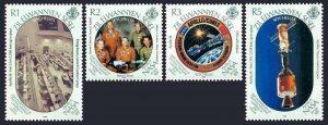 Zil Elwannyen Sesel 154-157, 158, MNH. Mi 166-169, Bl.6. Moon Landing,20, 1989.