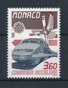 [113622] Monaco 1988 Railway trains Eisenbahn TGV From set MNH