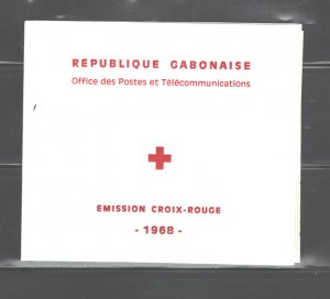 REP. GABONAISE 1968 R. CROSS COMPLT. Bklt.#C69a MNH