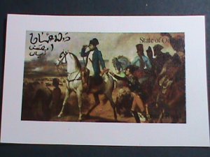 ​OMAN STATE-1972- PAINTING-GENERAL NAPOLEON IMPERF: MNH  SHEET-VERY FINE
