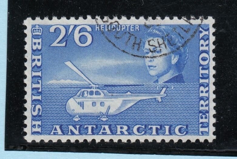 British Antarctic Territory QEII 1963/69 5/- SG12 Blue CDS VFU   BP9585