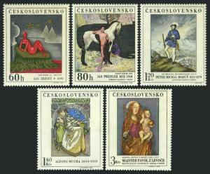 Czechoslovakia 1589-1593,MNH.Michel 1839-1843. Paintings 1968.Horse.