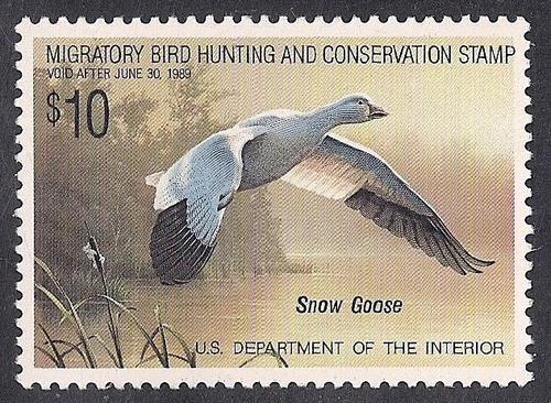 RW 55 $10.00 Snow Goose  mint OG NH EGRADED XF-SUPERB 97 XXF