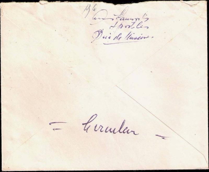 AARG 354 ARGENTINA 1950-60 COVER PROCERES Y RIQUEZAS FAUNA FLORA 80c+20c