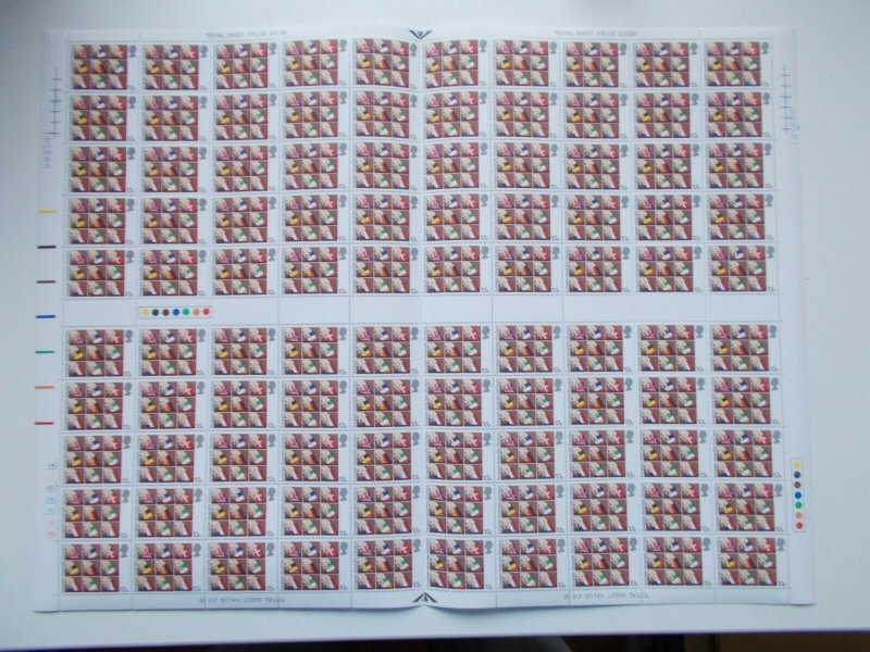 GB 1979 European Elections in Complete Sheets of 100 Folded into 4 Cat £145 U/M