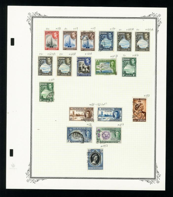 Bermuda 1810s to 1960s Stamp Collection