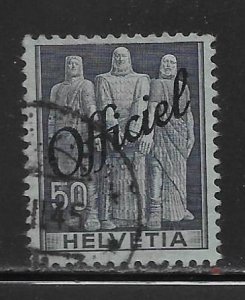 Switzerland o28 50c 1942-1945 Official single Used