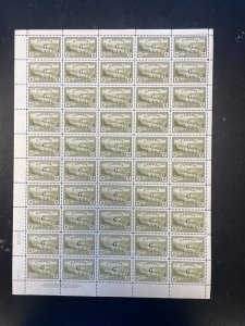 Canada #O21 Very Fine Never Hinged Plate #2 Sheet Of Fifty 