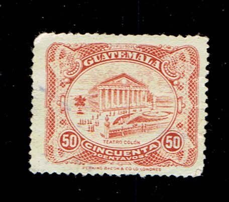 GUATEMALA SCOTT#222 1926 NATIONAL POST OFFICE - USED
