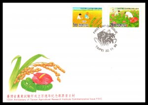 Taiwan 3037-3038 U/A FDC