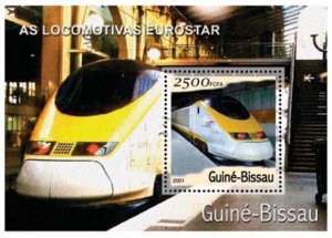 Guinea-Bissau - Eurostar Train  Stamp S/S - GB1402