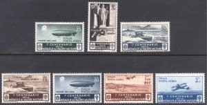 Italy 1934 25c-3L+2L Valor AIR Scott C66-C72 MNH Cat $120