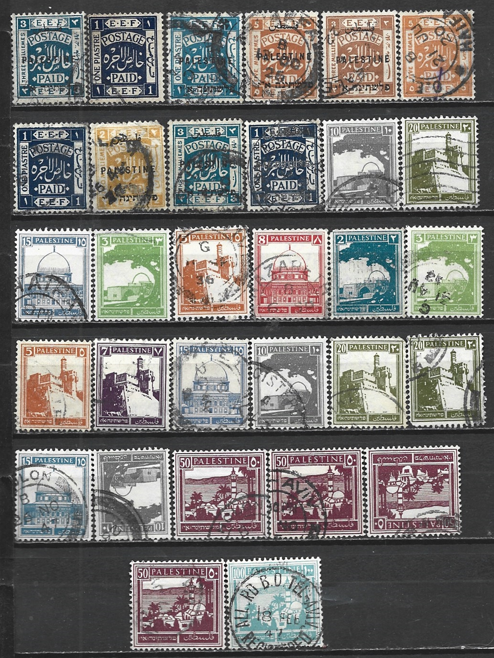 Collection LOT 22980 Palestine 31 MNH/Used Stamps 1920+ Clearance ...