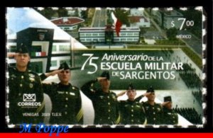 23-03 MEXICO 2023 MILITARY SCHOOL OF SERGEANTS, 75 YEARS, ARMY, MNH