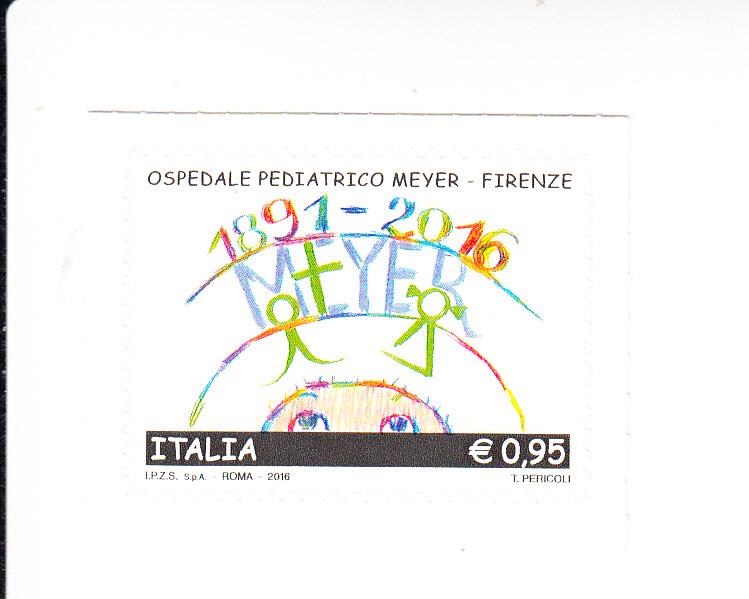 2016 Italy Meyer Pediatric Hospital SA (Scott 3366) MNH