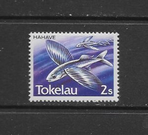 FISH - TOKELAU #105 FLYING FISH MNH