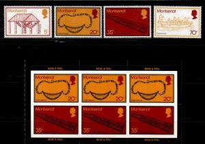 Montserrat #319-322a  MNH  CV$4.60   Stamps + Booklet
