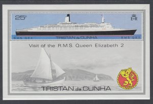 Tristan da Chuna 259 Ship Souvenir Sheet MNH VF