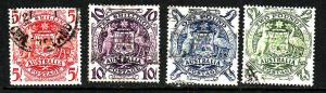 Australia-Sc.#218-21-used Arms of Australia set-1949-50-