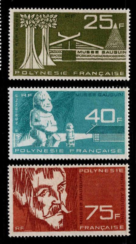 French Polynesia Scott C34-C37 MH* Gauguin Art Museum Airmail set