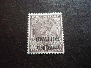 Stamps - India Gwalior - Scott# 73 - Mint Hinged Part Set of 1 Stamp