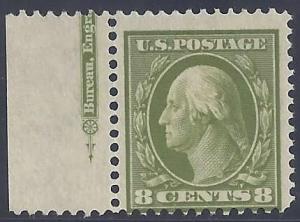 Scott #380 Mint NH OG F-VF with Imprint