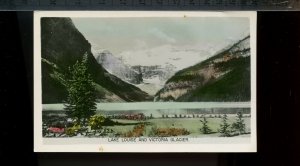 Lake Louise and Victoria Glacier, Alberta photo unused post card Canada