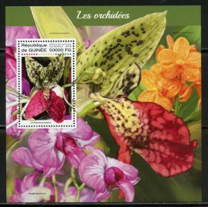 GUINEA  2018  ORCHIDS SOUVENIR SHEET MINT NH