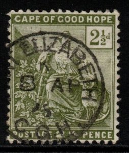CAPE OF GOOD HOPE SG56a 1892 2½d OLIVE-GREEN USED