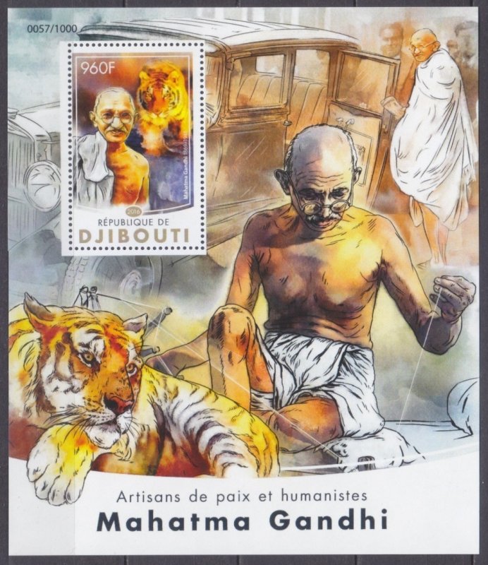 2016 Djibouti 953/B193 Mahatma Gandhi 12,00 €