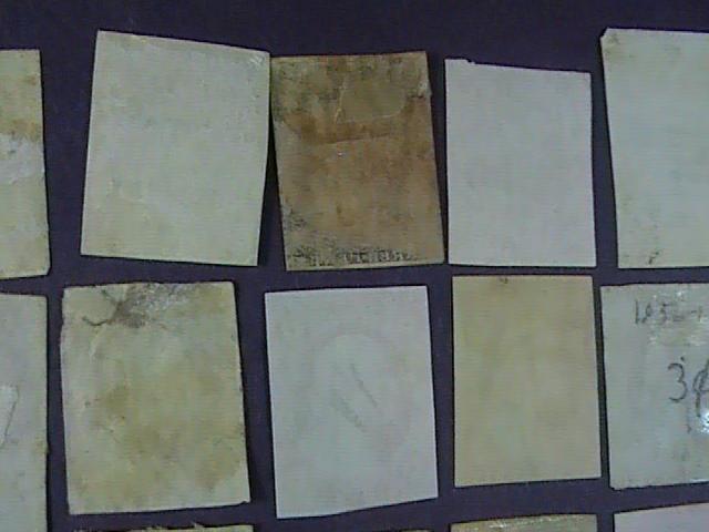 U.S.# 10-11 X 42 pieces-USED-MANY SHADES & CANCELS--WASHINGTON--1851-55