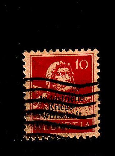 SCHWEIZ SWITZERLAND [DienstKrieg] MiNr 0004 I ( O/used ) [01]