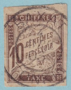 FRENCH COLONIES J16 POSTAGE DUE ANNAM & TONKIN BAXAT FORERUNNER RARE CANCEL RHN