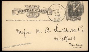 USA 1800s Boston Mass Negative Letter K Fancy Cancel Cover 95054