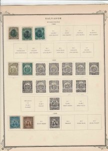 salvador stamps page ref 17195