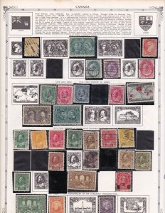 *KAPPYSTAMPS CANADA 200+/- STAMPS ON 22 PAGES MOUNTED USED/MNH/M BB20