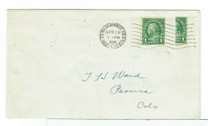 US:1925 bisect cover from COLORADO SPRINGS CO as well as news clipping!.