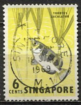 Singapore; 1962: Sc. # 56: O/Used Single Stamp