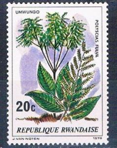 Rwanda 915 MNH Plant Polyscias (R0387)+